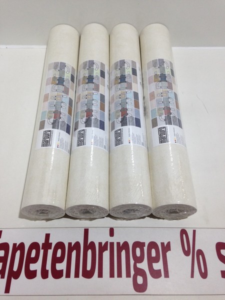 Vliestapete Marburg 4 X 32438 (4Rollen) Beige Glanz Unistruktur Restposten-image