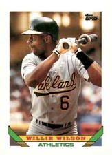 1993 Topps #318 Willie Wilson