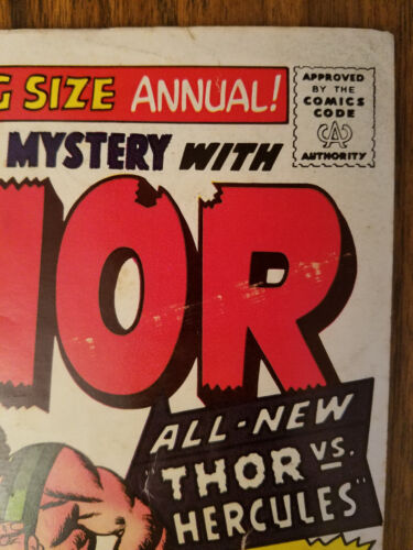 Journey Into Mystery Thor King Size Annual 1 VG+ 1965 first appearance Hercules! - Picture 5 of 13