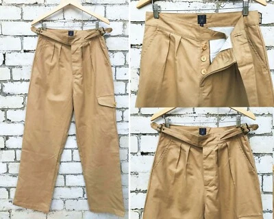 Gurkha Hose Britisches Militär 1950s Army mit Gürtel Plissierte Vorne - - Bild 1 von 4