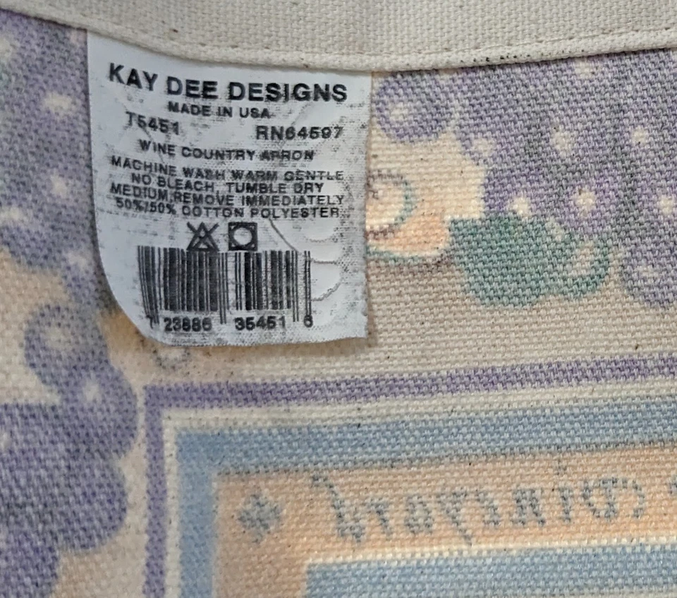 Kay Dee Designs Apron Wine Country - Image 3 of 4