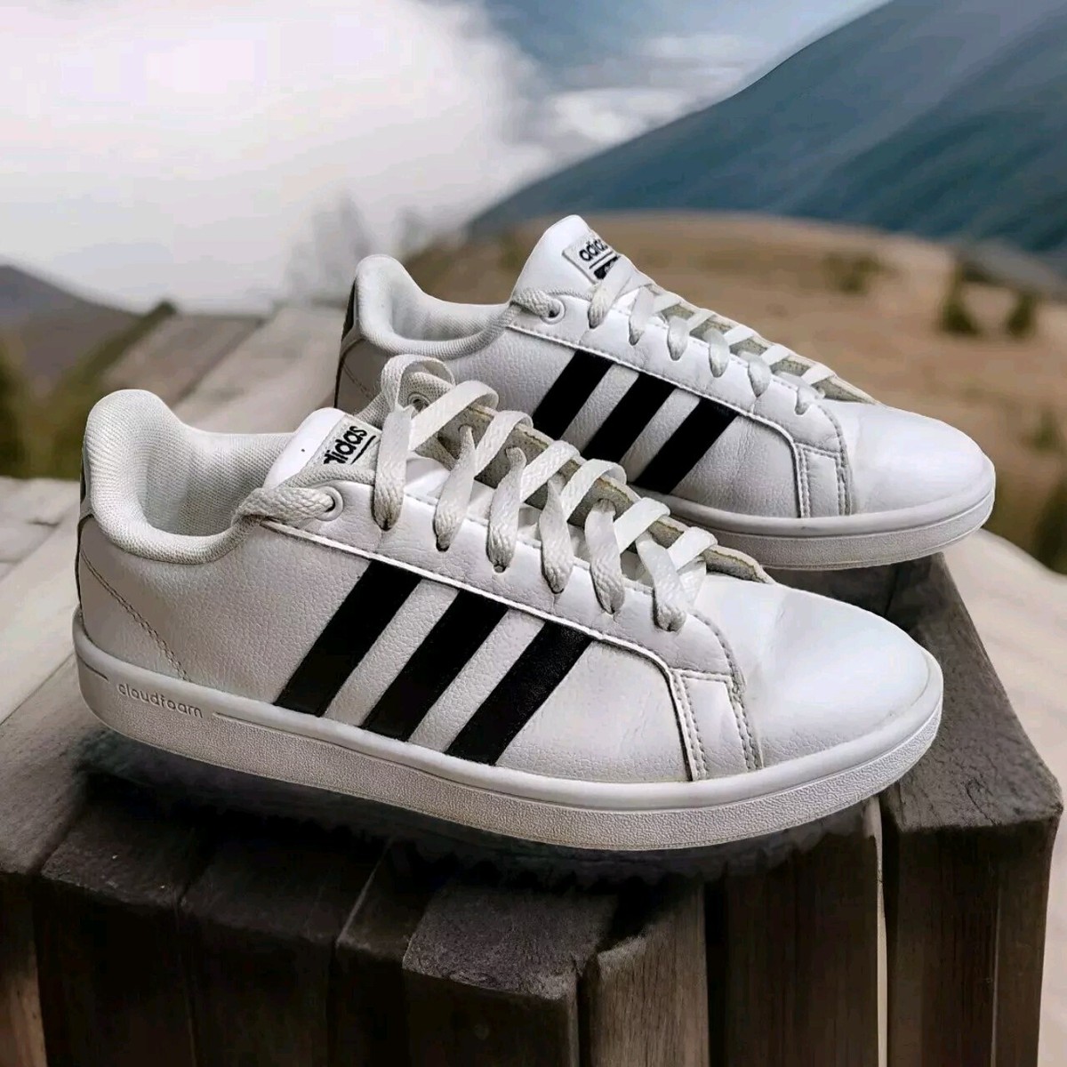 Adidas White Velvet with Silver Hardware on Heels with Asian Writing Size 9 1/2 Adidas Taekwondo Mei Ballet W Black White JR7031 Size 8 New  main image 3