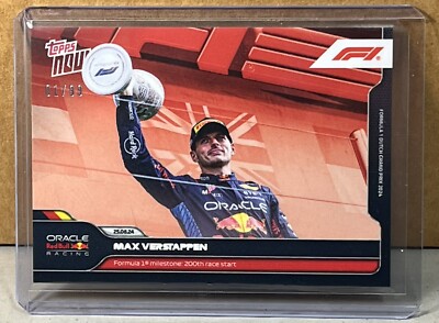 2024 TOPPS NOW Formula 1 F1 #48 MAX VERSTAPPEN 200th Red Parallel 1/99 driver #