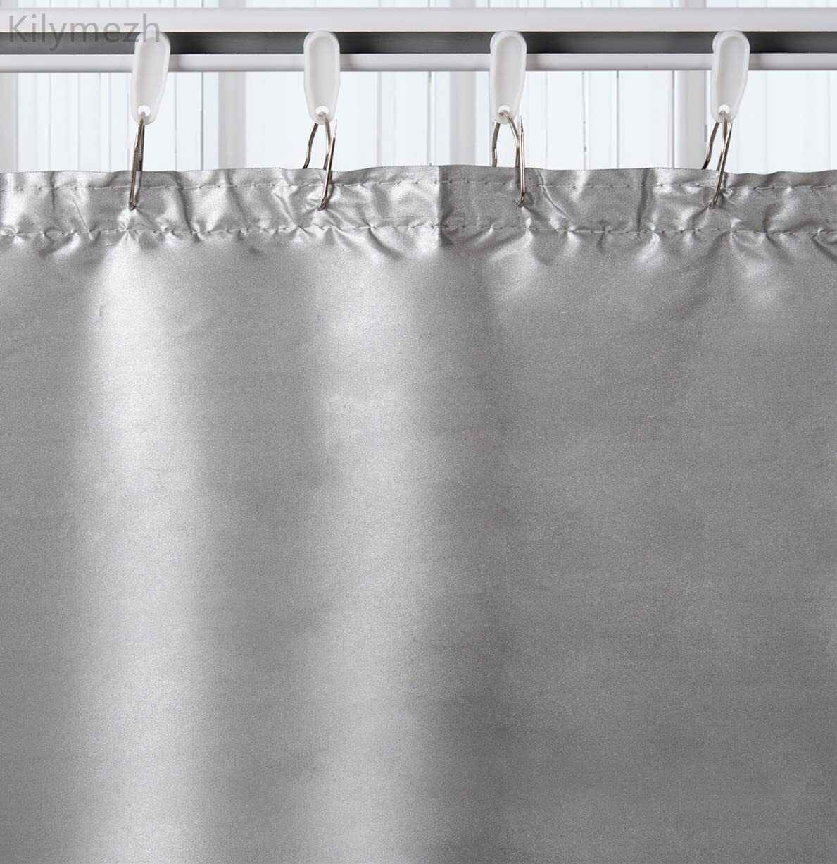 White Traverse Rod Slides Curtain Track Glider Hooks for Curtains(30 PCS)