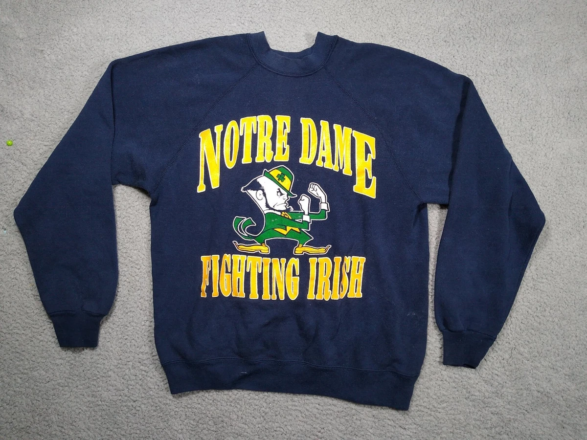 Notre Dame Sweatshirt Vintage Artex Size Medium USA Leprechaun