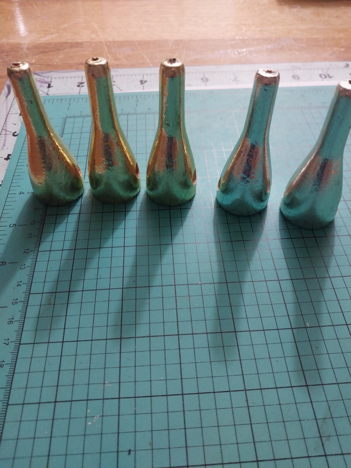 Vintage 1980s Topwater Wood Blank Poppers Gold / Silver Foiled  Sam Griffin - Image 13