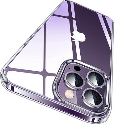 Für Apple iPhone 14 Pro Max Hülle, Slim Klar Silikon Stoßfest Gel Handy Cover
