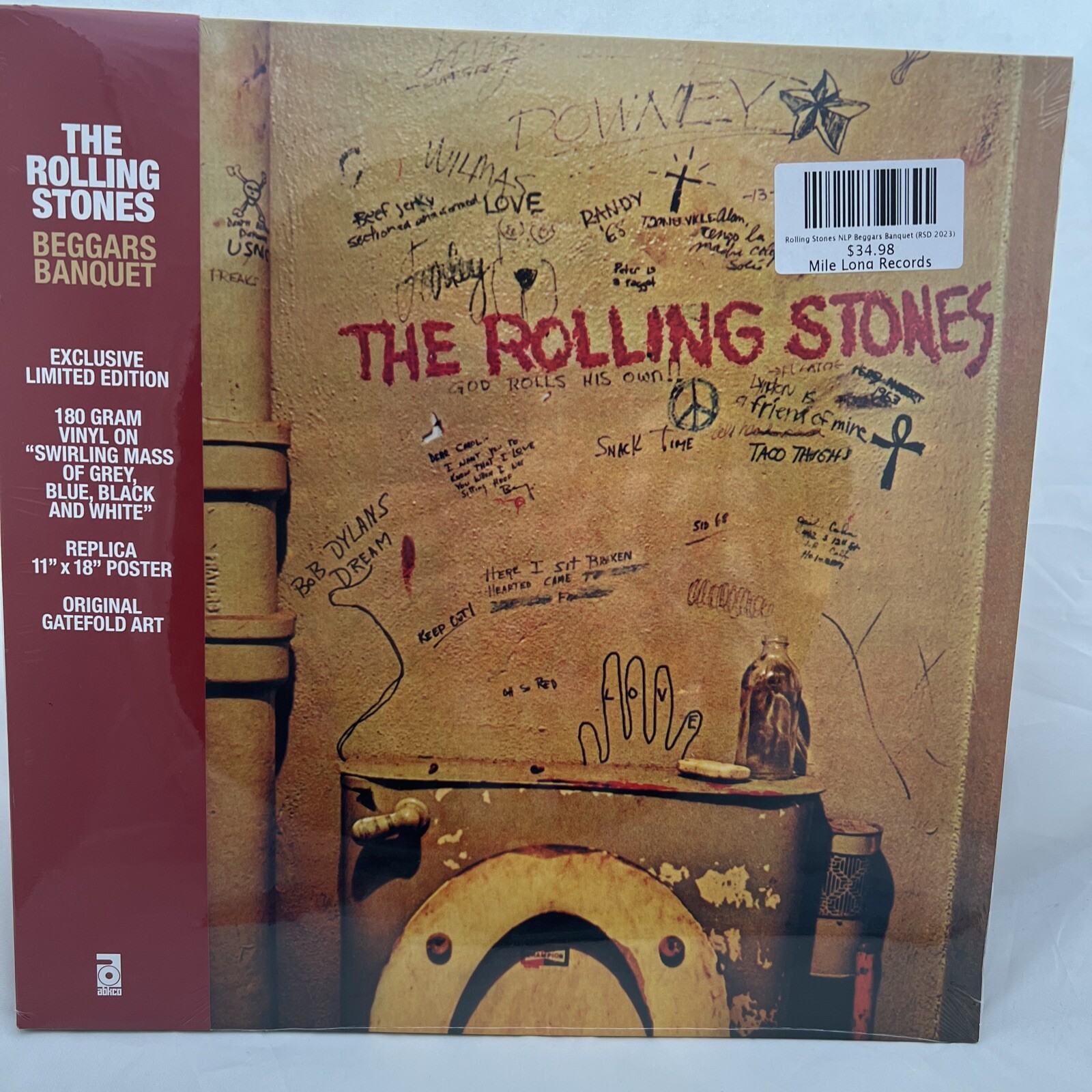 ROLLING STONES BEGGARS BANQUET RSD 23 COLORED VINYL WITH REPLICA POSTER NEW 