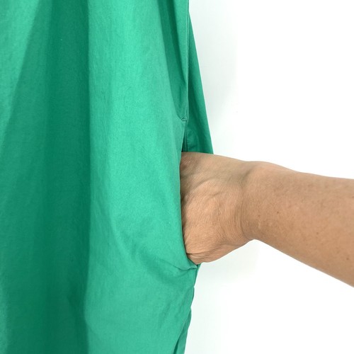 Topshop Wide Leg Jumpsuit Romper Size 4 Cotton Green Ruffle Strap Lagenlook - Picture 5 of 9