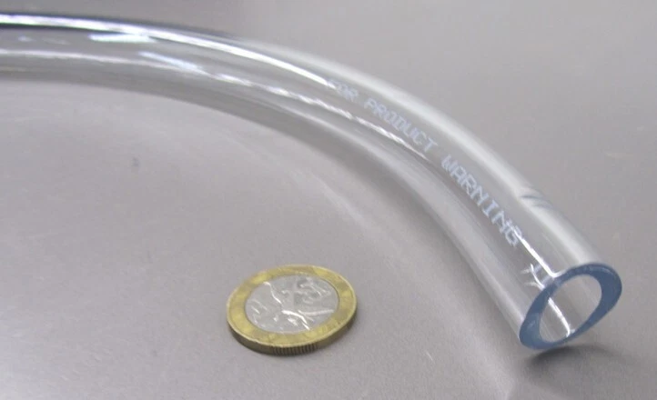 PVC Tubing, Clear, 3/4" OD x 1/2" ID x 1/8" Wall x 10 Foot Coil - Image 3 of 4