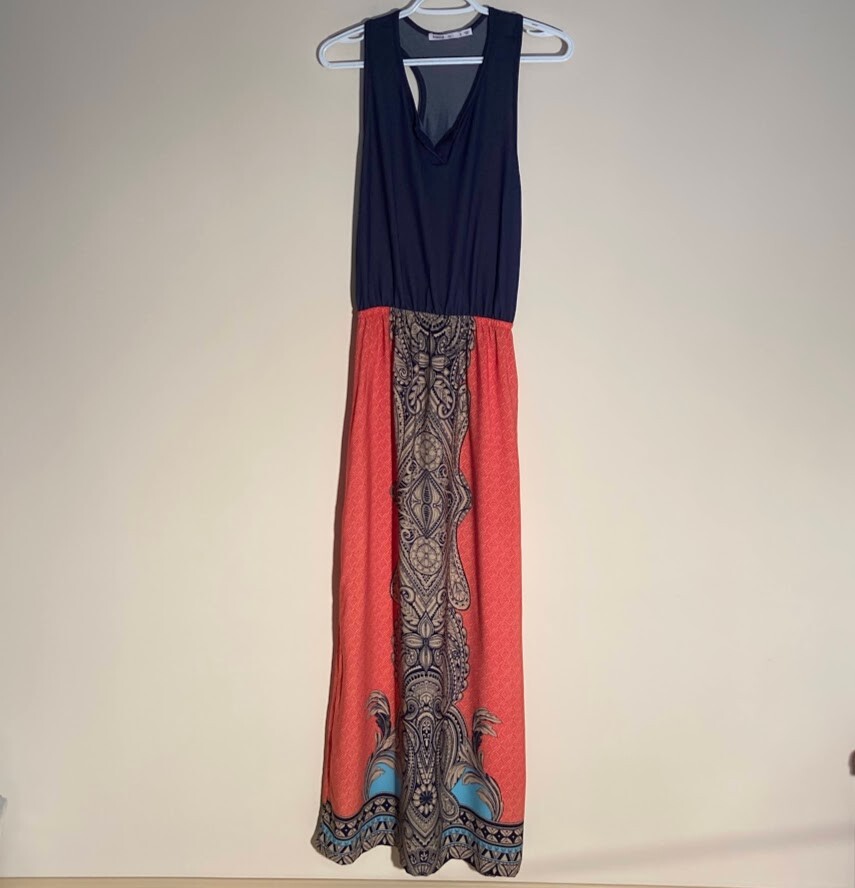 fraiche by j maxi dress Fraiche By J Shimmer Maxi Dress