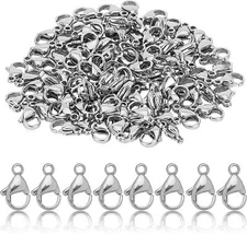 Stainless Steel Lobster Clasp Claw for Jewelry Necklace Bracelet Making 100Pcs!!