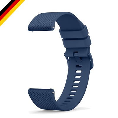 Wanme 20mm 22mm Uhrenarmbänder für Damen Herren, Silikon Armband, Schnellvers...