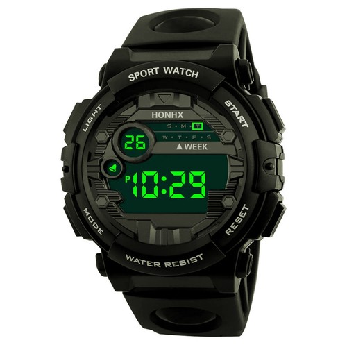 New Men'S Sports Fashion Digital Watch Waterproof Led Luminous Multifunctional - Picture 10 of 10