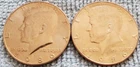 2- 1986 Kennedy half dollar coins 1P &1D