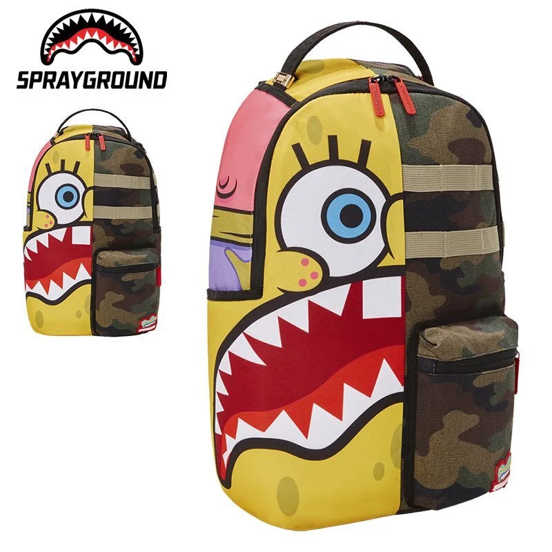 Sprayground Camo Branded Backpack