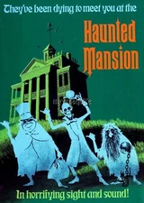 HAUNTED MANSION 2" x 3" Fridge MAGNET POSTER ART DISNEYLAND