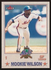 2002 Fleer - Mets All-Amazin' Team #7 Mookie Wilson, Stadium Give-Away.