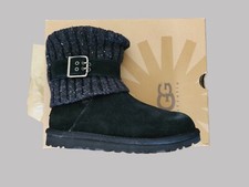 UGG Cambridge Black Suede Boots Womens 6