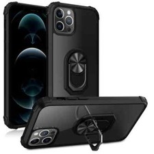 Case for iPhone 15 Pro Max 14 13 12 11 X with Rotatable Ring stand  Clear Case