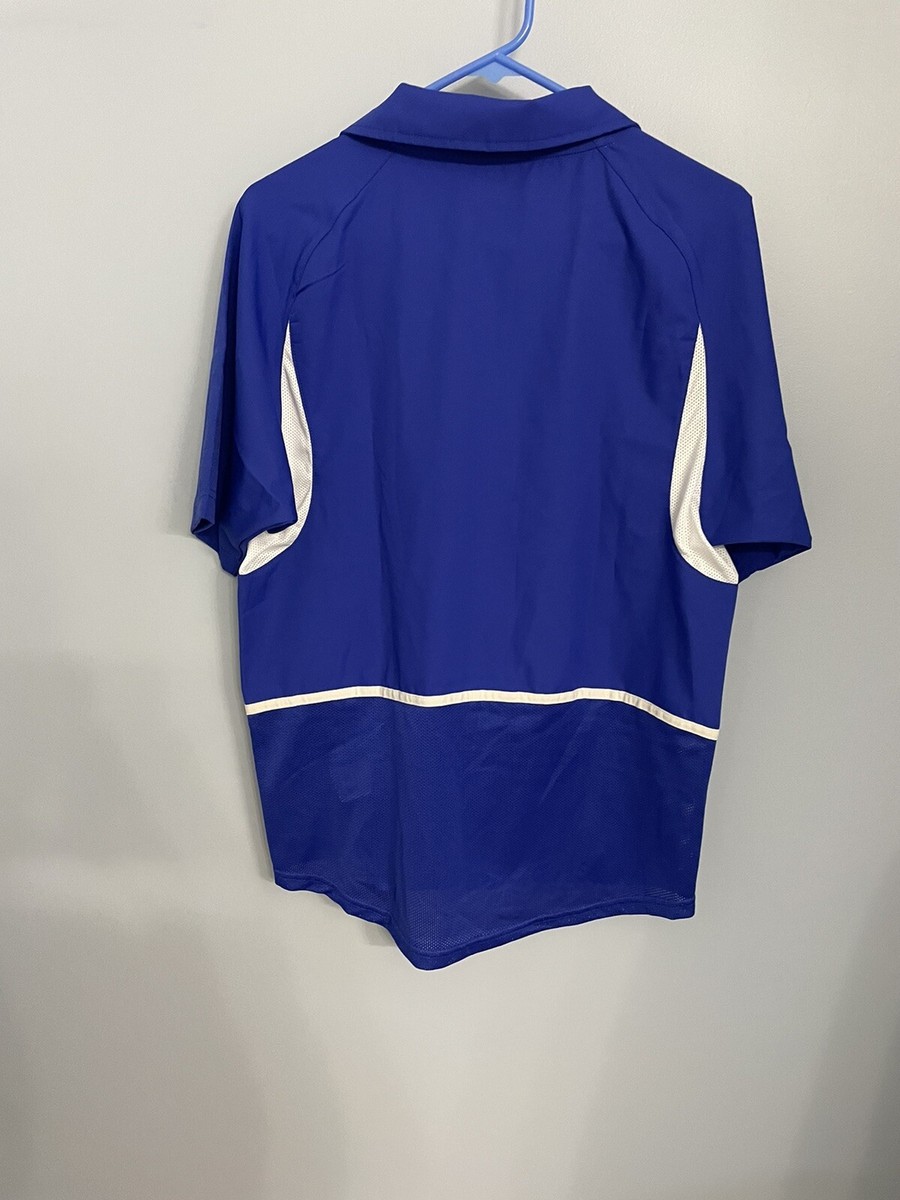 00s NIKE ナイキ ブラジル代表 2002年 プラシャツ BRASIL古着 Men's S Brazil Nike 2002 Blue World Cup Jersey Soccer