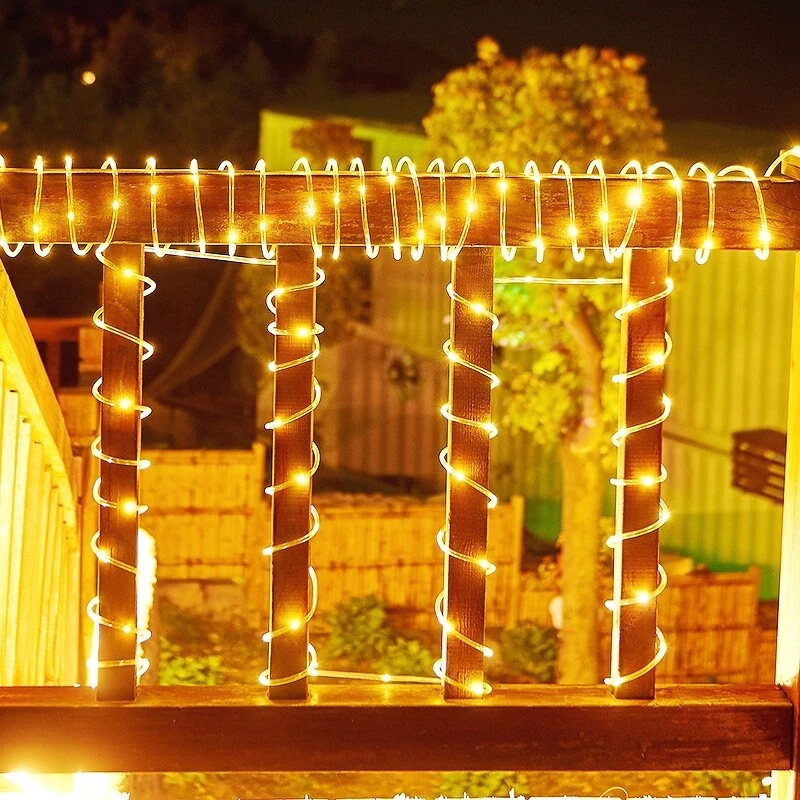 Super Bright LED Solar String Fairy Lights Outdoor Garden DIY Decor Dusk To Dawn - Image 2 of 4