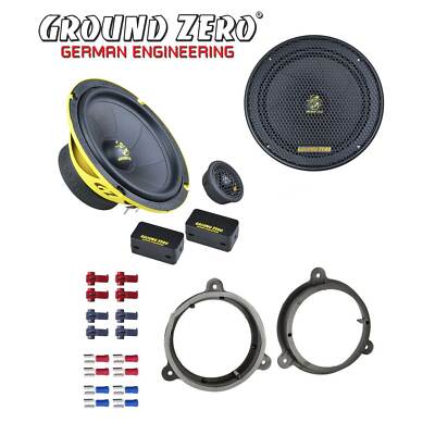 Ground Zero Auto SPL Lautsprecher System 16,5cm für Volvo S40 1996-2000
