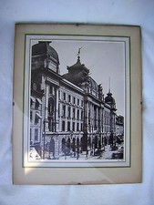Für Frankfurter, Hauptpost, Zeil um 1900 im Rahmen 30x24
