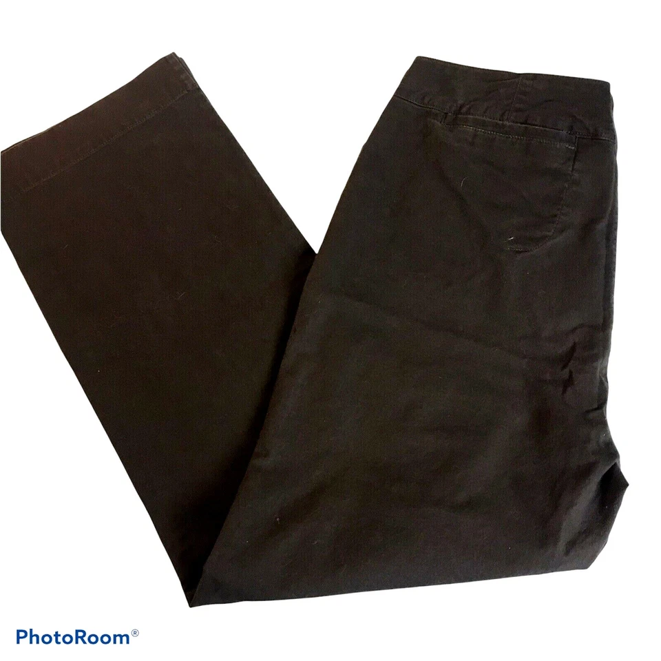 Брюки Woolrich женские размер 16 Chino высокая посадка плоские спереди коричневые эластичные - Изображение 3 из 4