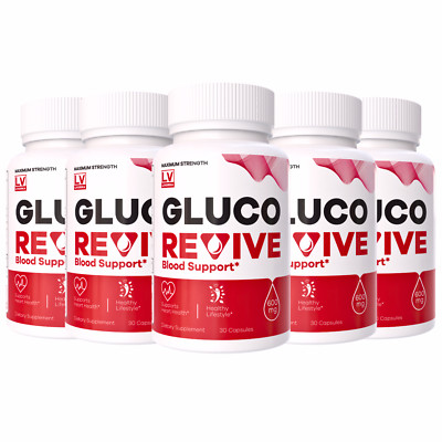 Gluco Revive Blood Support, Advanced Glycogen Optimizer-(5 Pack)  150 Caps