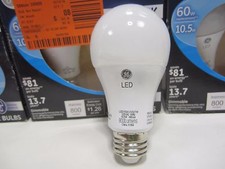12 GE 60W Equivalent Soft White A19 Dimmable LED Soft White, 800 Lumens 2700K