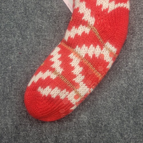 AnyBody Nordic Knit Cozy Warm Christmas Gift Comfy Socks Large XL 9-11 Size Red - Picture 6 of 7