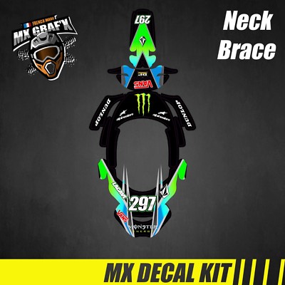 Decal Kit Neck Brace - MONSTER