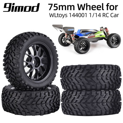 4Stücke 75mm Gummi Rally Klettern Off-road Felge Für HSP HPI 1/10 RC Rennwagen