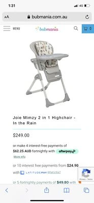 joie high chair baby bunting