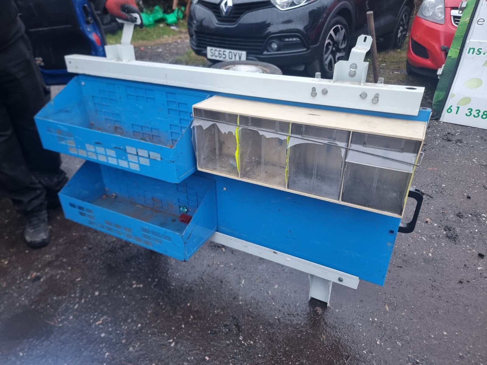 SLIDE OUT VAN RACKING SHELVING SYSTEM METAL VIVARO,TRAFFIC TRANSIT