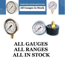 Pressure Gauges. All Types All Sizes All Ranges All In Stock