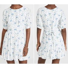 Faithfull the Brand Desmond Mini Dress in Astoria Floral Print Size XS/S Prairie