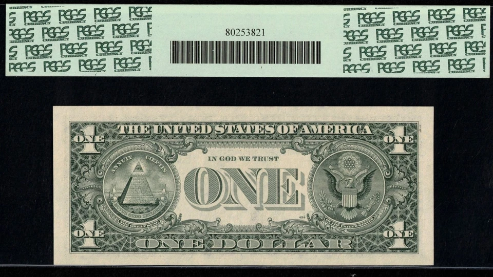 1993 $1 FRN F00000009G P.C.G.S #66PPQ - Image 2 of 3