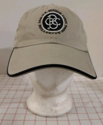 U.S Senior Open 2004 Bellerive Country Club Cap Hat Beige Adjustable Embroidered