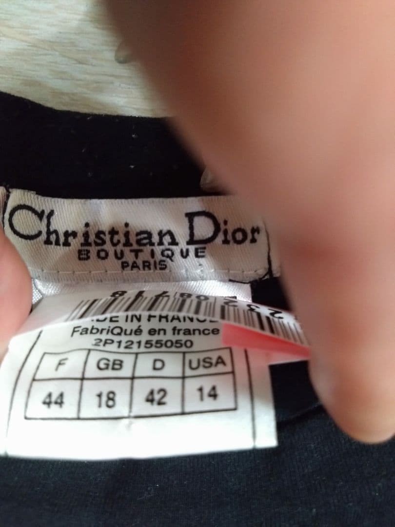 Christian Dior J'Adore Dior Logo T Shirt Black Size 44 USA 14:JP