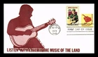 Dr Jim Stamps 3.1c String Guitar First Day Cover Bill Ressl Cachet