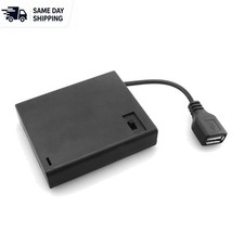 Multi-Function 4 AA Battery Holder with USB and Switch - Perfect for Electronics