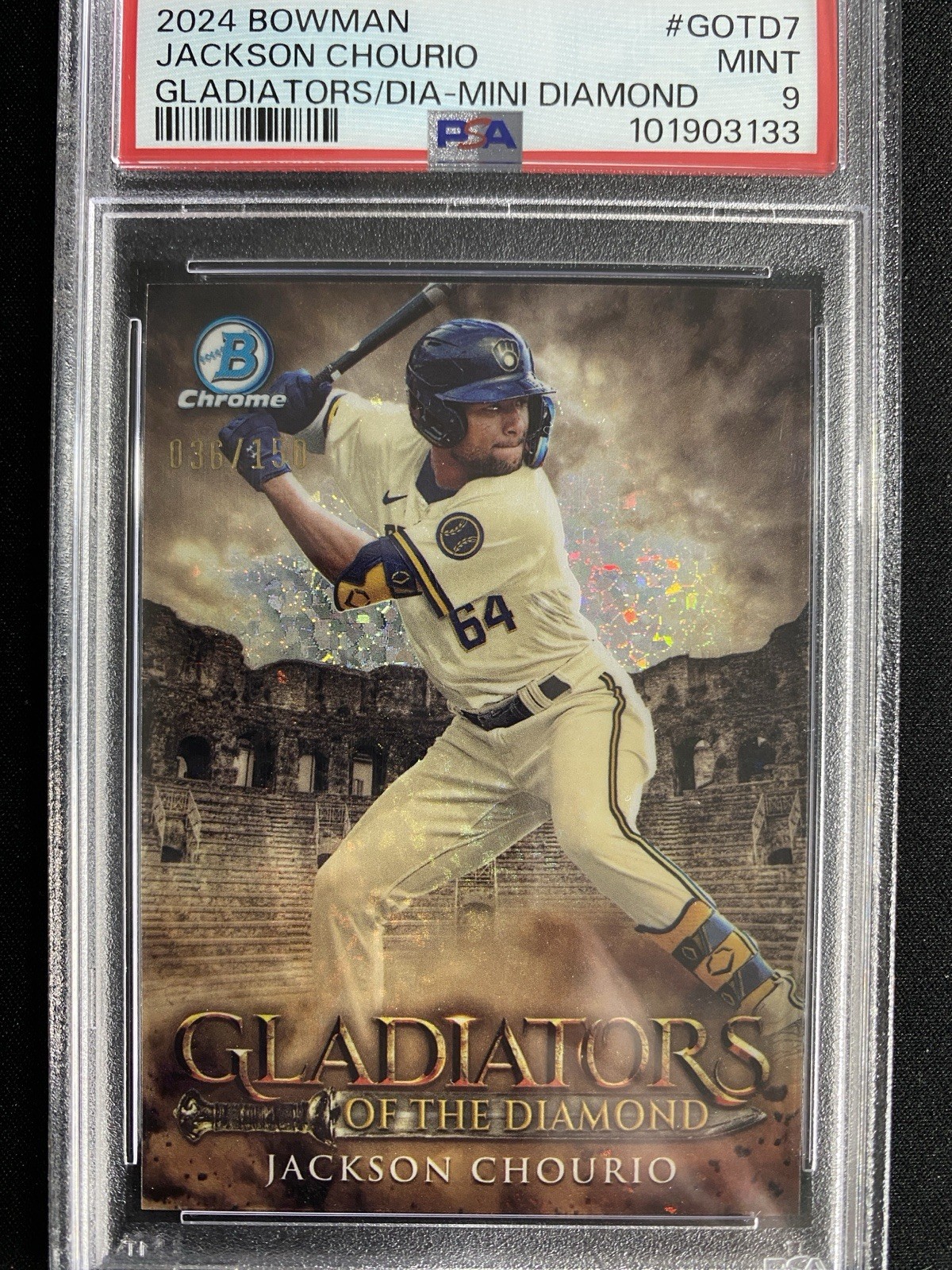2024 Bowman - Gladiators of the Diamond Jackson Chourio Mini-Diamond /150