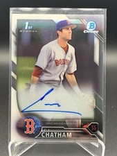 C.J. Chatham 2016 Bowman Chrome 1st Auto #CPA-CC Red Sox