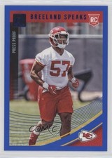 2018 Panini Donruss Rookie Press Proof Blue Breeland Speaks #368 0c2