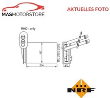 WÄRMETAUSCHER INNENRAUMHEIZUNG NRF 53402 P FÜR VW GOLF IV,BORA,NEW BEETLE