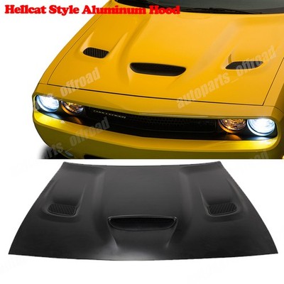 Lightweight Aluminum Hood For 2015-2018 Dodge Challenger Hellcat Style Design