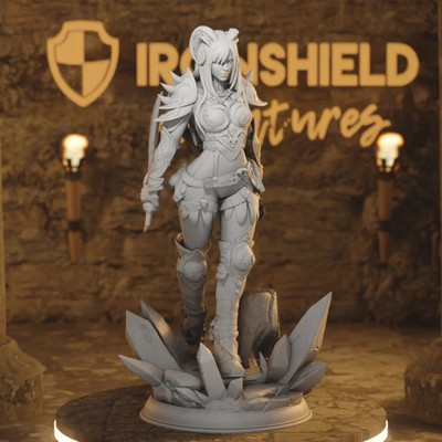 Orlena Female Tiefling Rogue Dagger As DnD 3D Resin Miniatur Figur Tabletop RPG