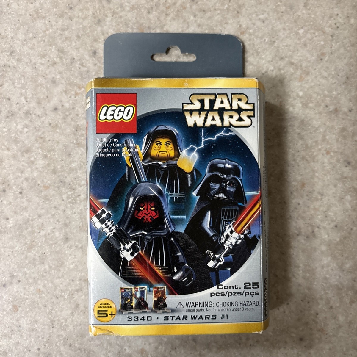 LEGO Star Wars #1 3340 Darth Vader Maul Palpatine Minifigures Complete Open  Box